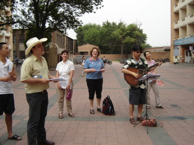 Singing in my cowboy hat