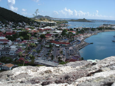 Marigot as seen from Fort Louis